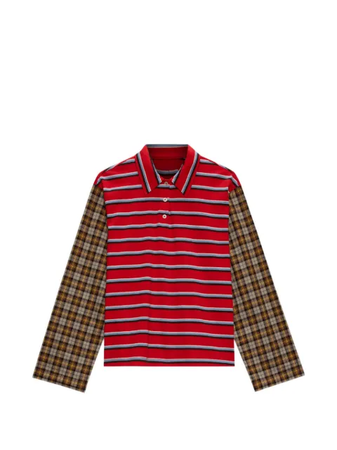 MSGM striped polo shirt