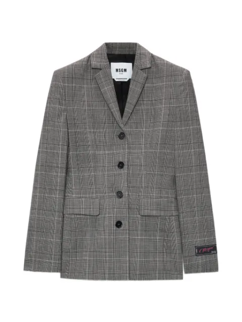 MSGM checked blazer