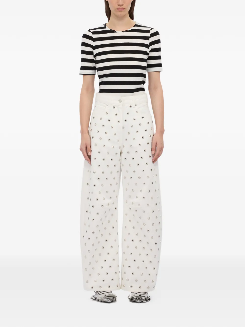 MSGM スタッズディテール ジーンズ | ワイドジーンズ | Image 2