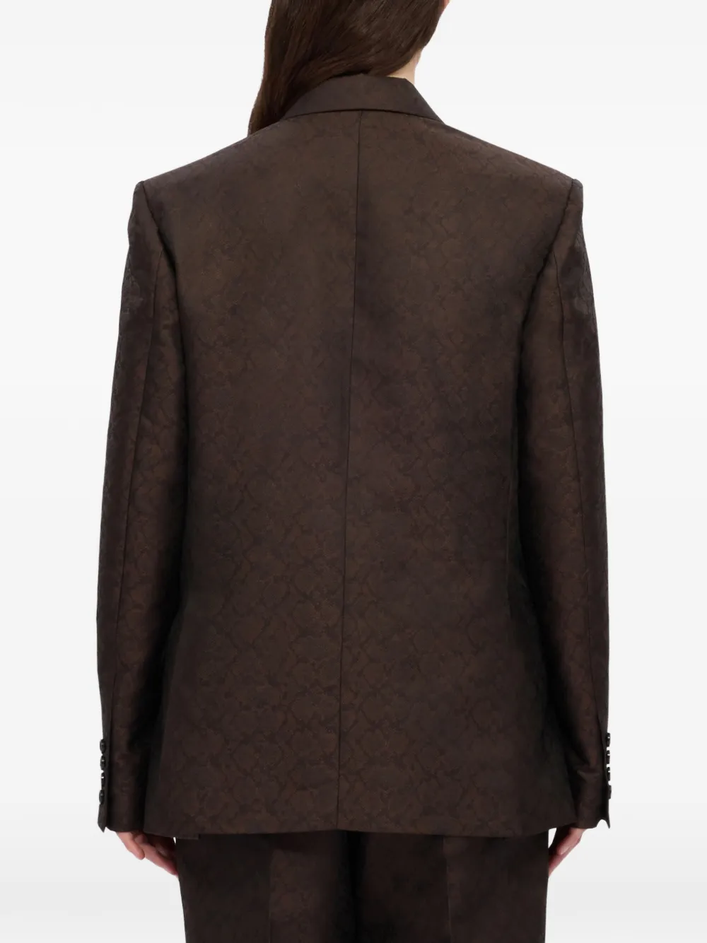 MSGM Blazer met dubbele rij knopen Bruin