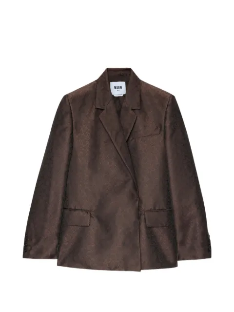 MSGM notched-lapel double-breasted blazer