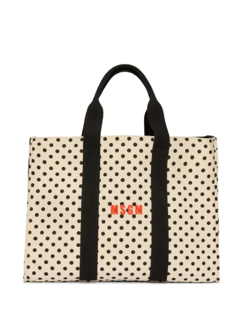 MSGM logo-print tote bag
