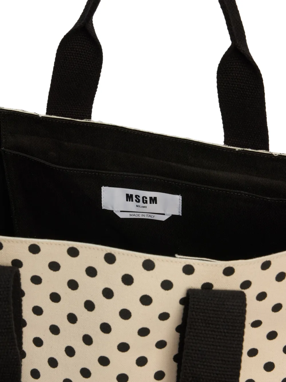 MSGM Shopper met logoprint Beige