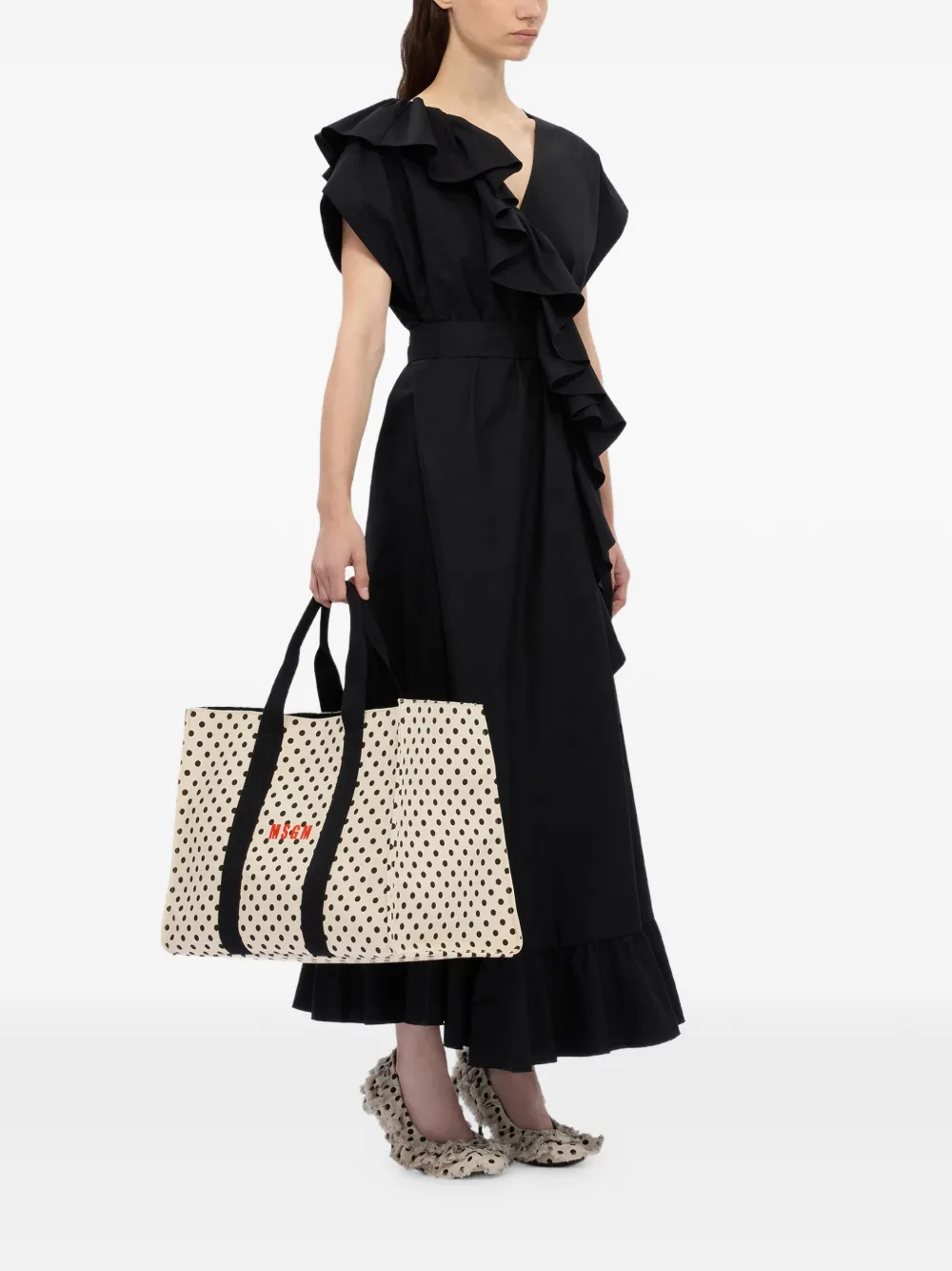 MSGM ロゴ トートバッグ