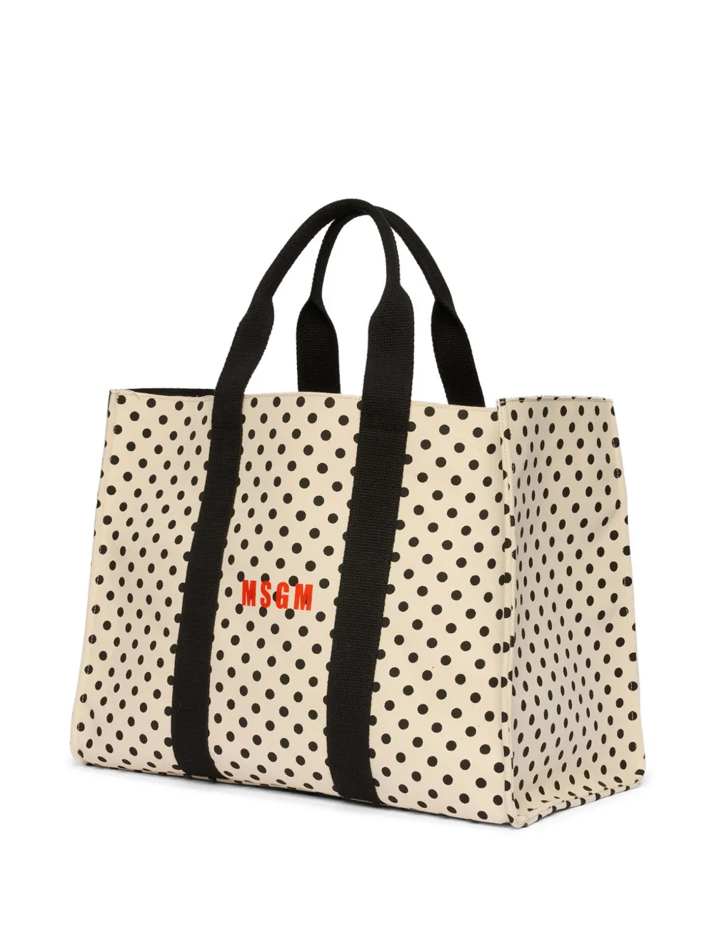 MSGM Shopper met logoprint Beige