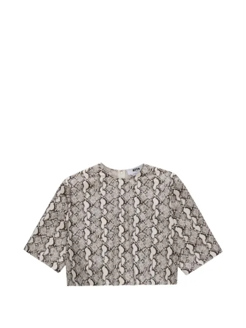 MSGM printed short-sleeved T-shirt