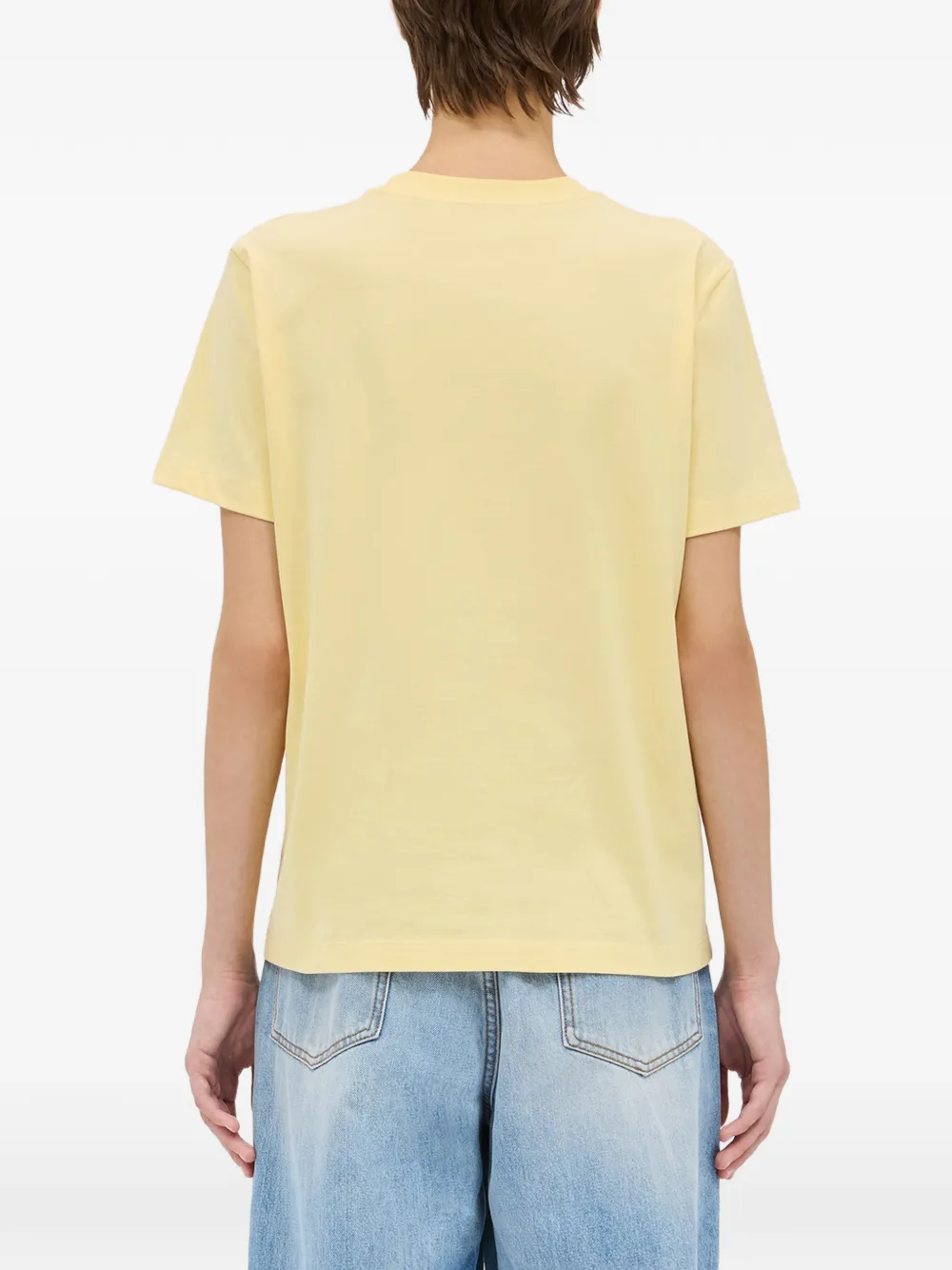 MSGM T-shirt met logoprint Geel