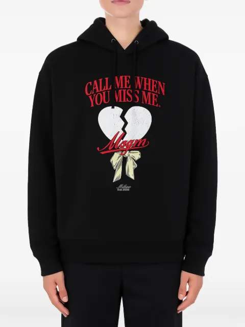 MSGM graphic-print hoodie