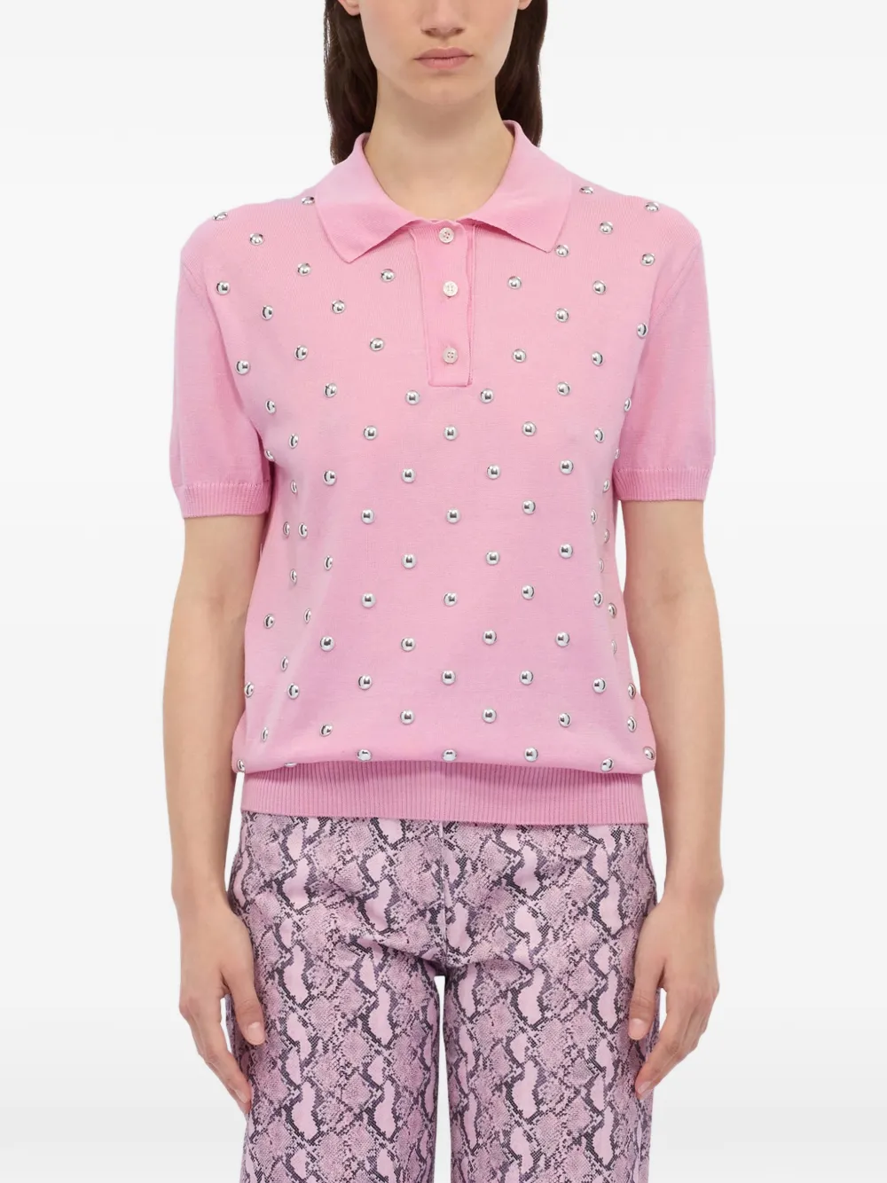 Studded Polo Shirt