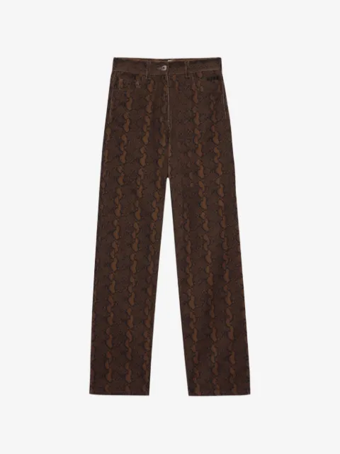 MSGM jeans anchos estampados