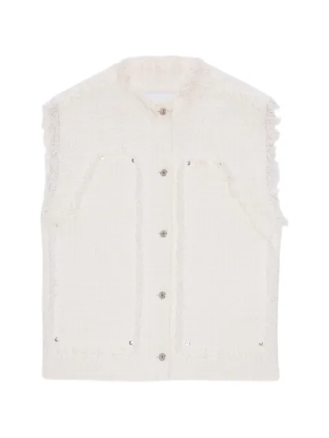 MSGM frayed buttoned vest