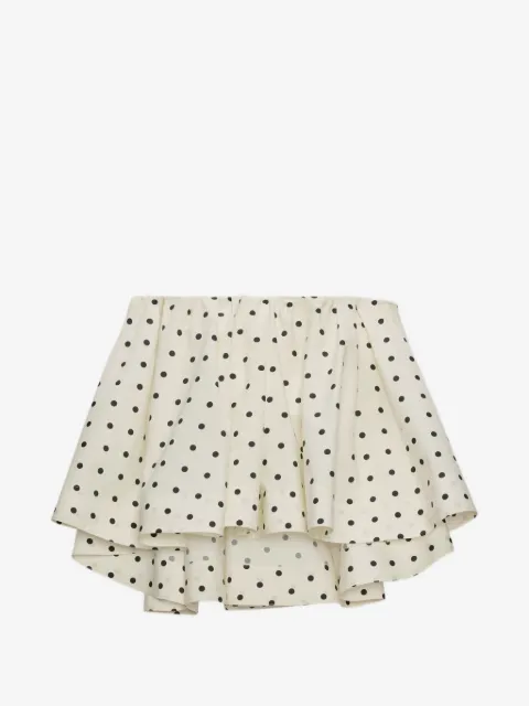 MSGM polka-dot tiered top