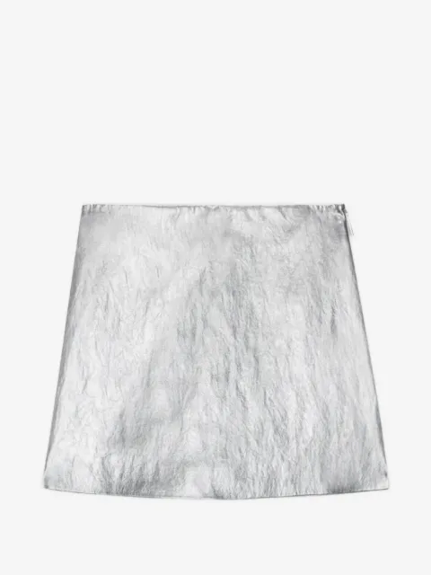 MSGM mini metallic-effect skirt