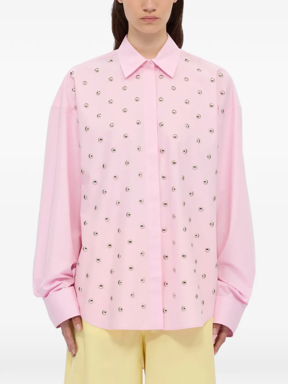 MSGM Verfraaid overhemd Roze