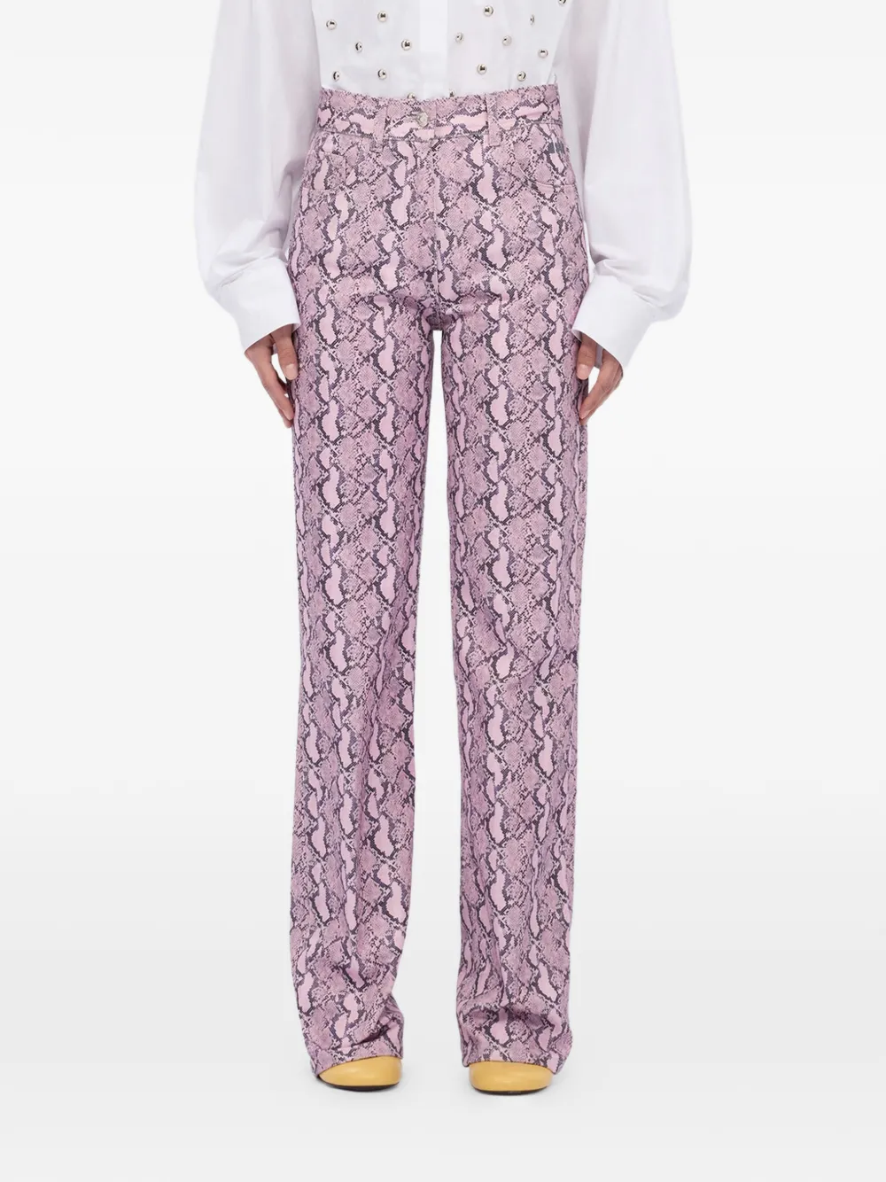 MSGM Broek met dierenprint Roze
