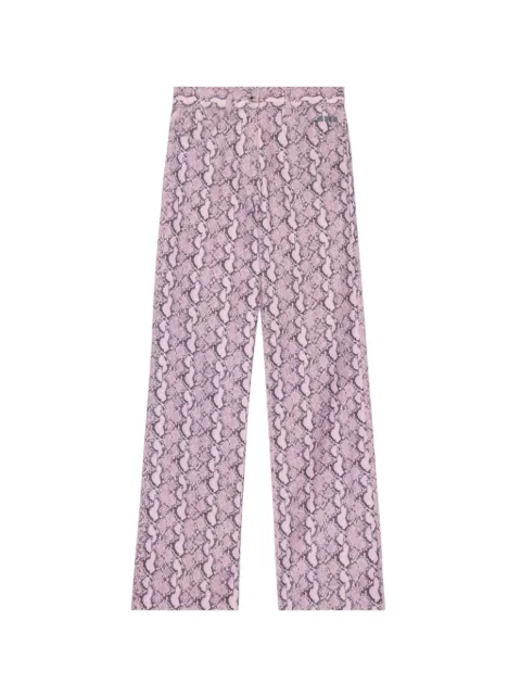 MSGM animal-print trousers