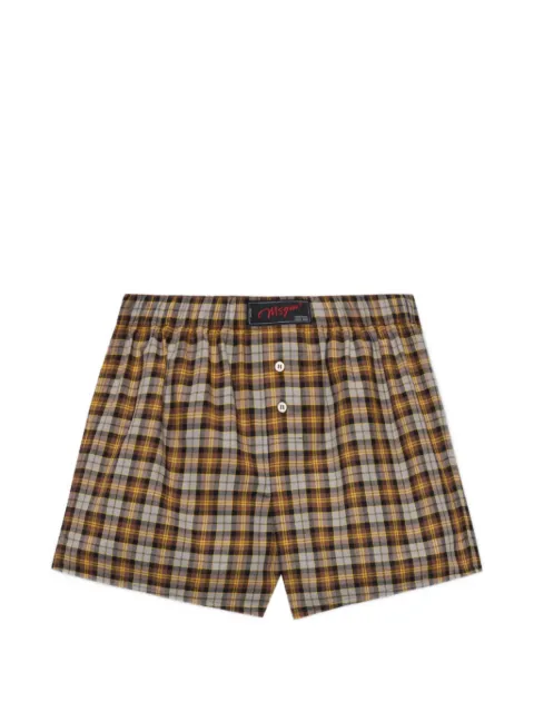 MSGM buttoned checked shorts
