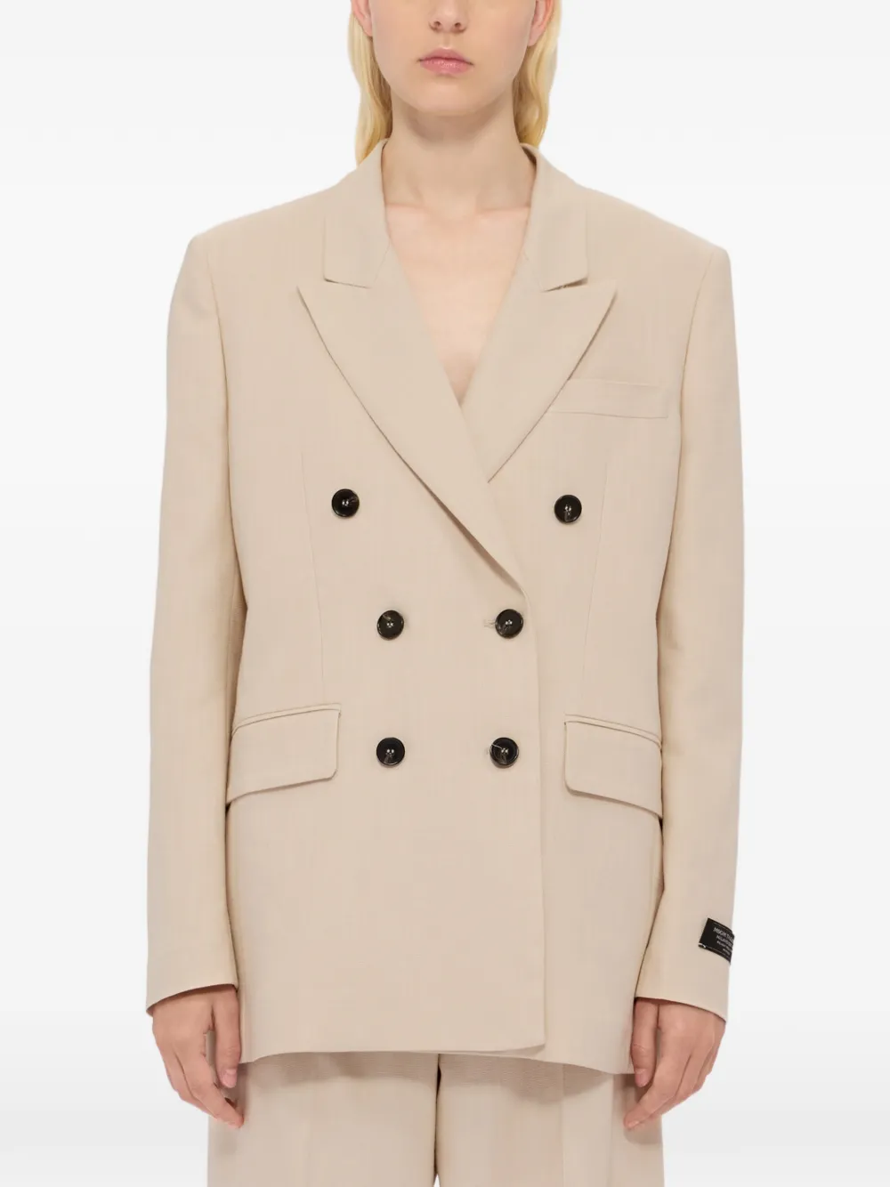  Msgm Double-breasted Blazer - Neutrals 