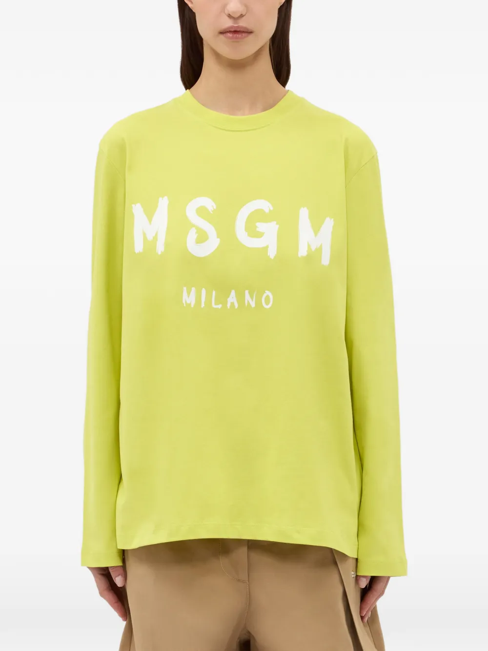  Msgm Long-sleeve Top - Yellow 