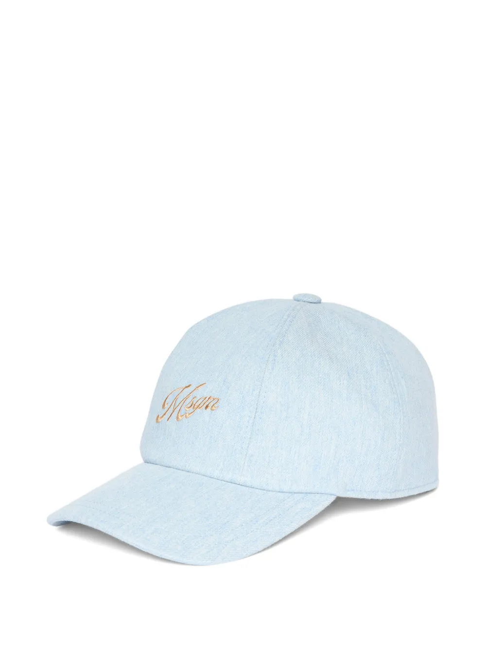 MSGM embroidered cap hat - Blu