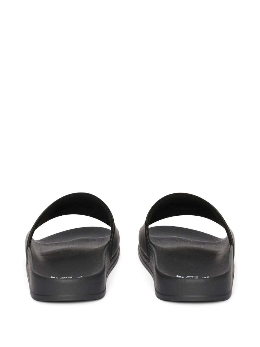 MSGM Slippers met logo Zwart