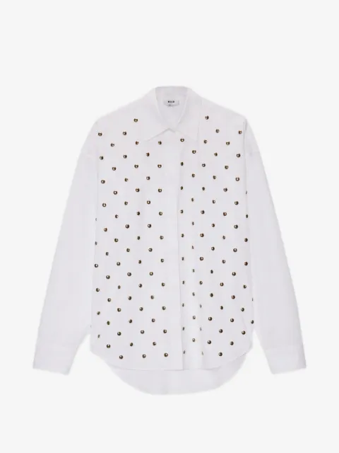 MSGM stud-embellishment shirt