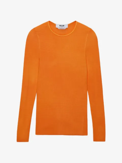 MSGM Top met ronde hals en lange mouwen