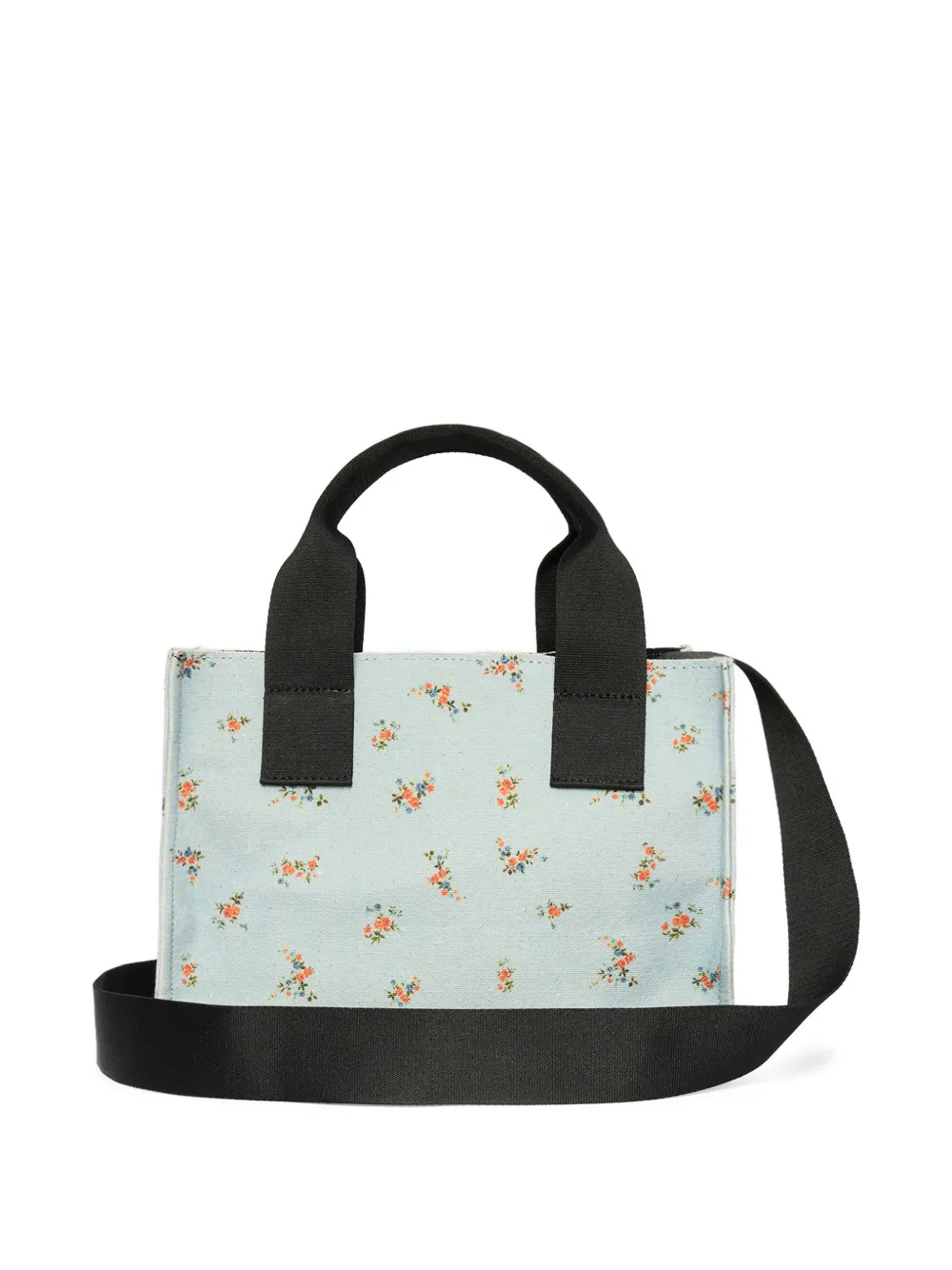  Msgm Floral-print Tote Bag - Blue 