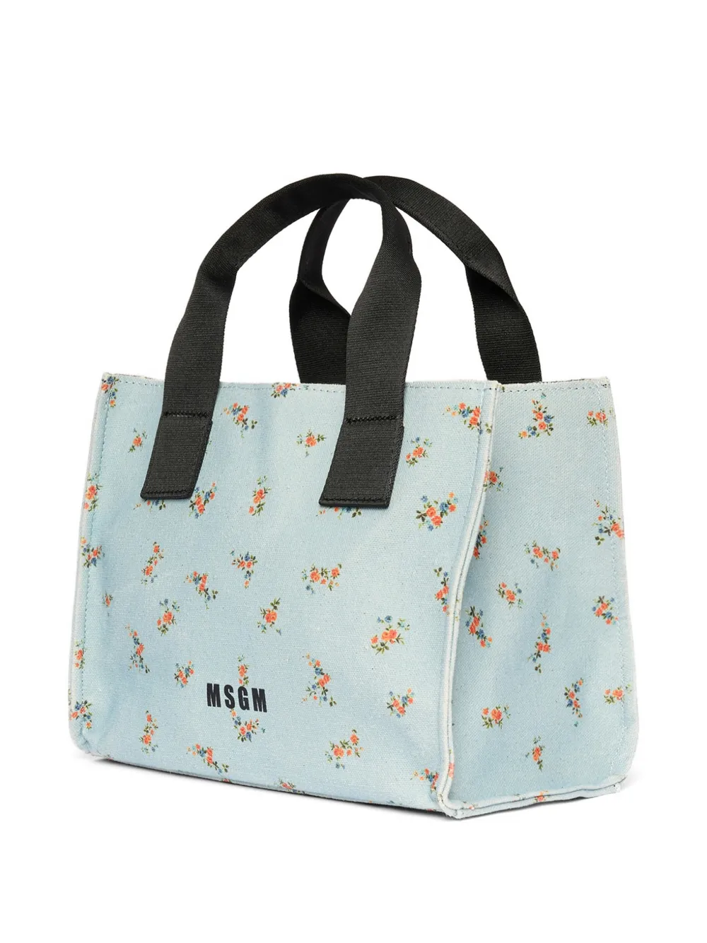 MSGM Shopper met bloemenprint Blauw