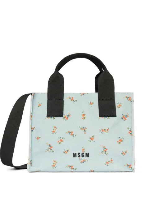 MSGM floral-print tote bag