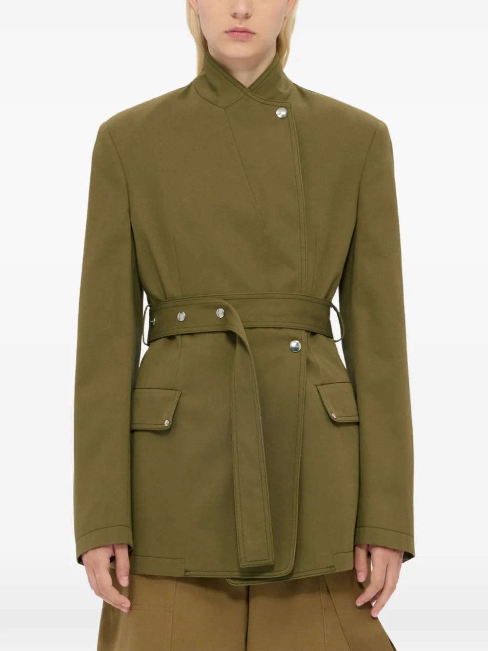  Msgm Chaqueta Con Botones - Verde 