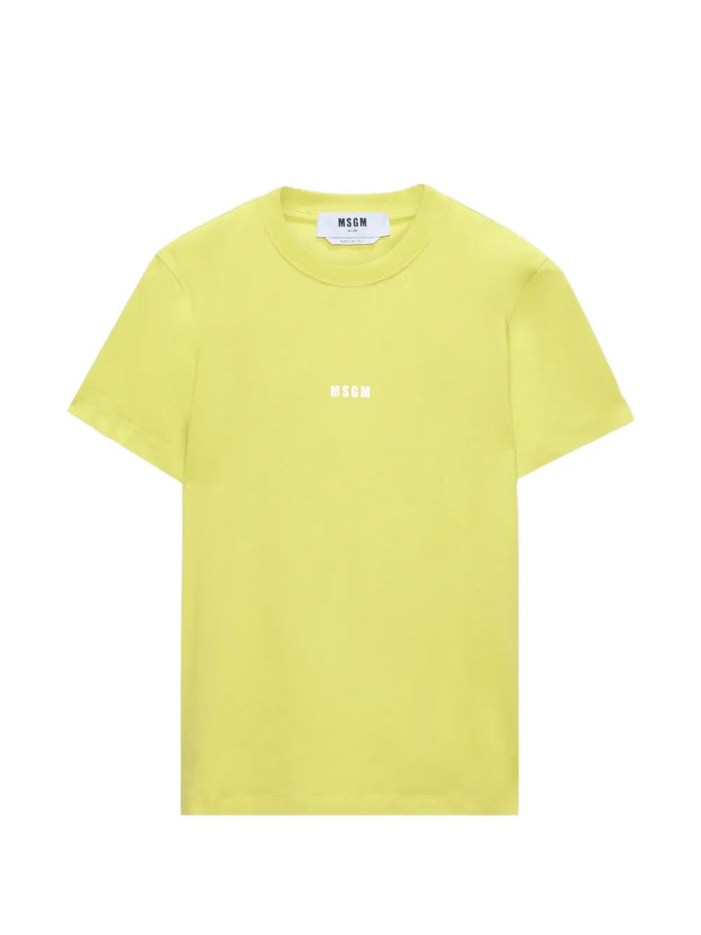 MSGM logo-detail T-shirt - Giallo