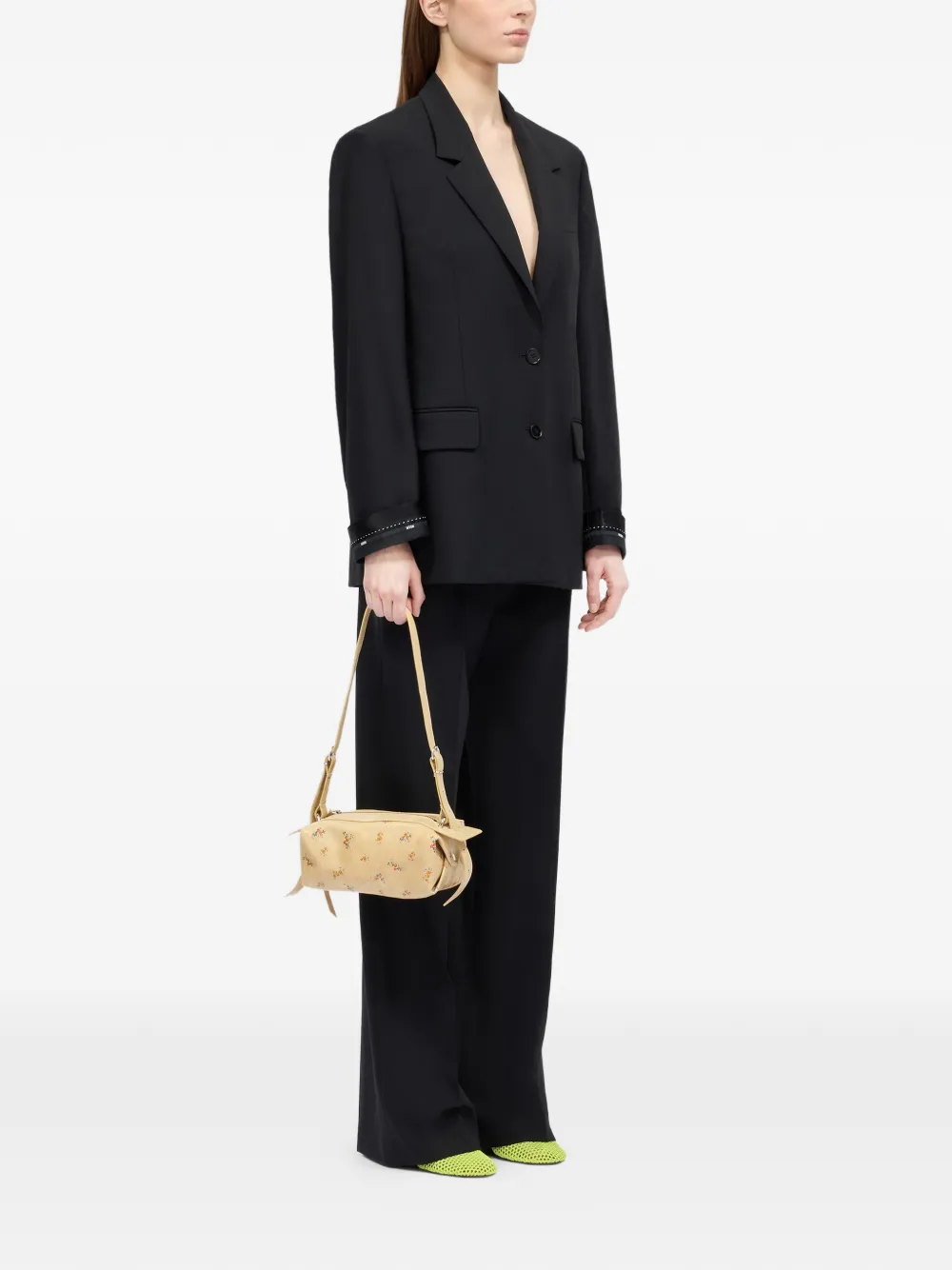 Msgm Embellished Trousers - Black 
