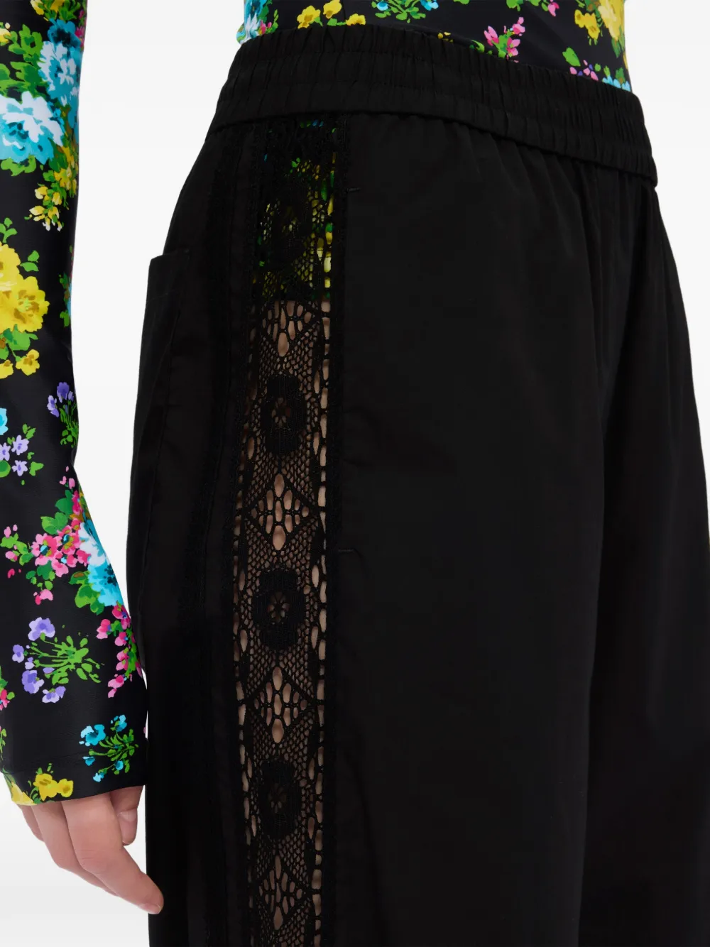 Lace Panel Trousers
