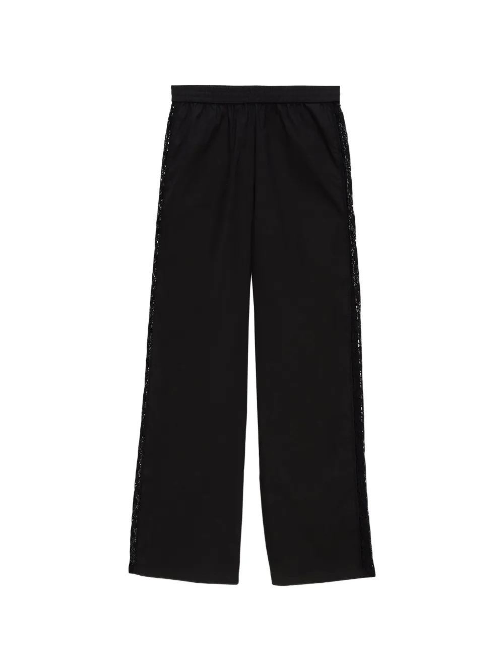 MSGM lace panel trousers - Nero