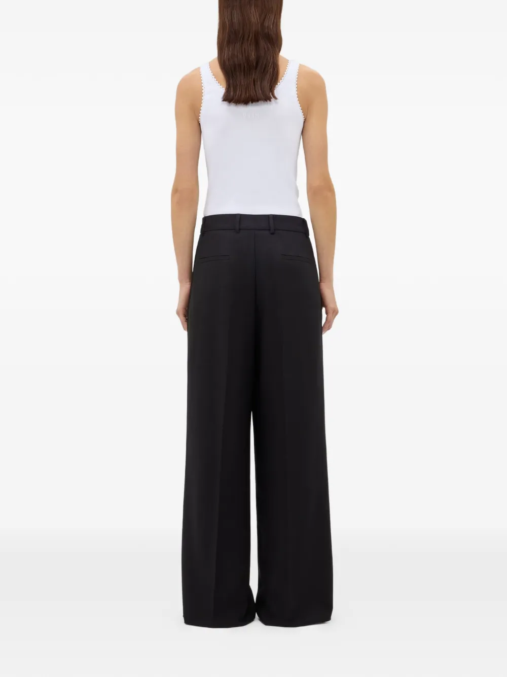 MSGM Palazzo broek Zwart