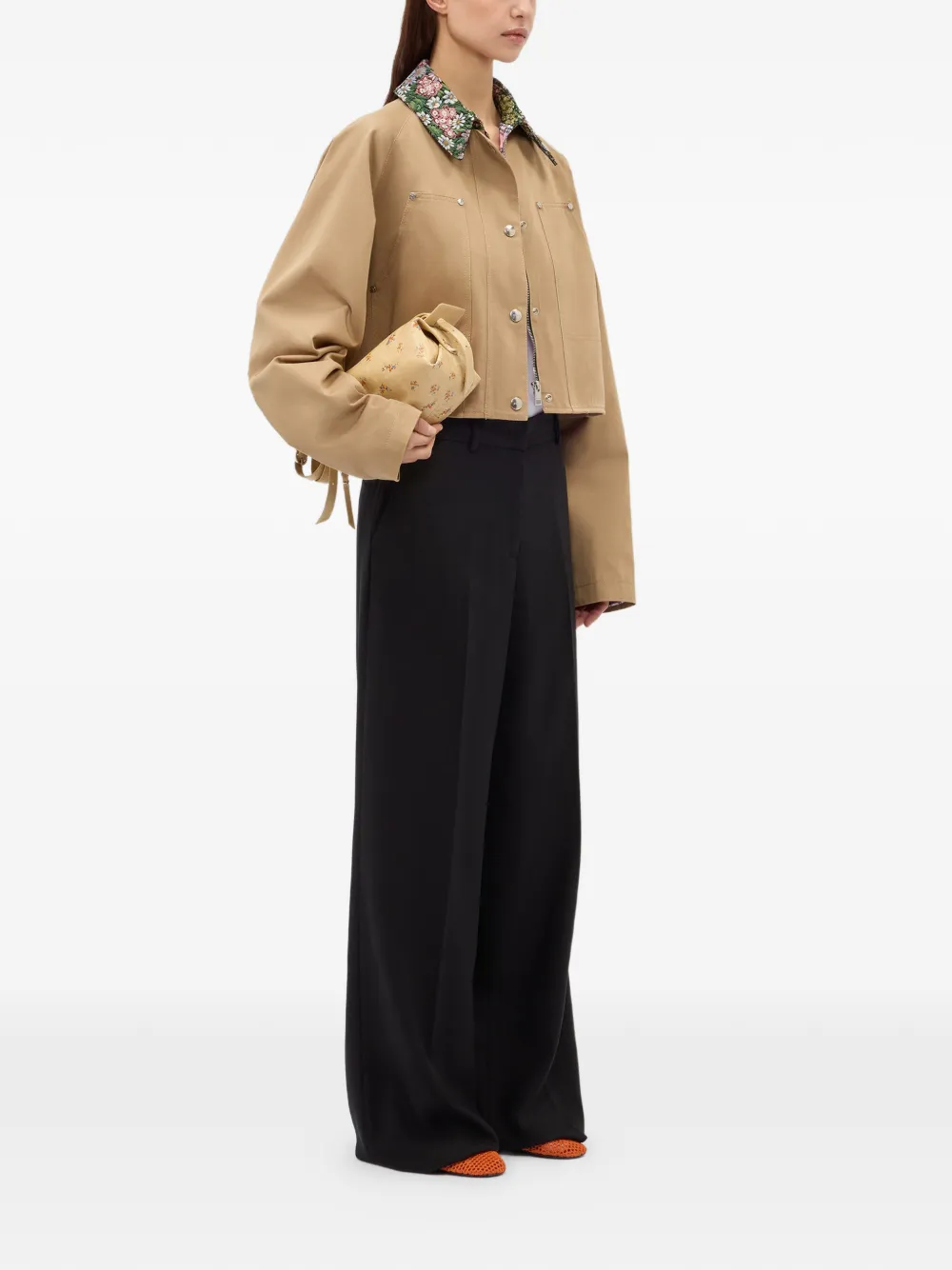 MSGM Palazzo broek Zwart