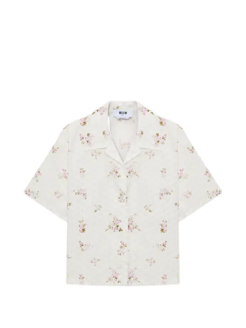 MSGM floral-print shirt