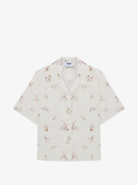MSGM floral-print shirt