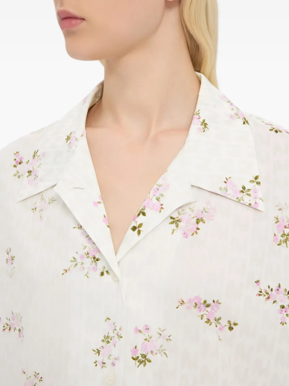 MSGM Shirt met bloemenprint Wit