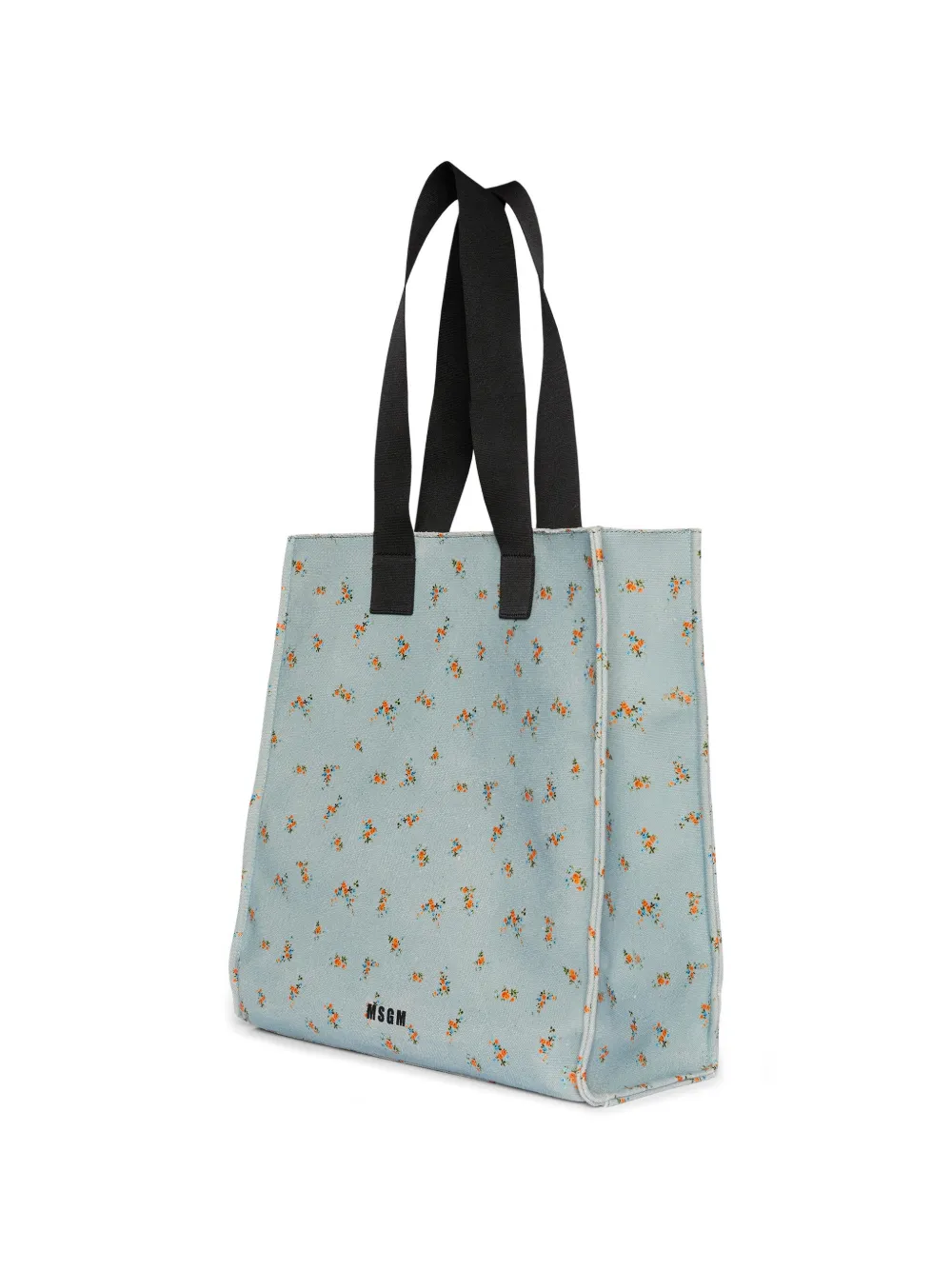MSGM Shopper met bloemenprint Blauw