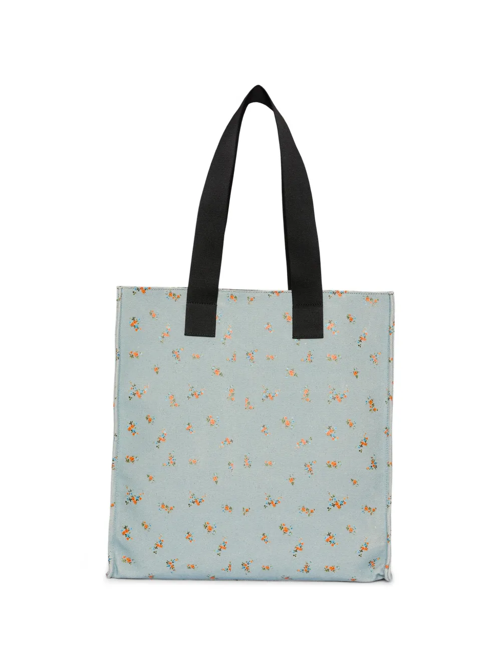  Msgm Floral-print Tote Bag - Blue 