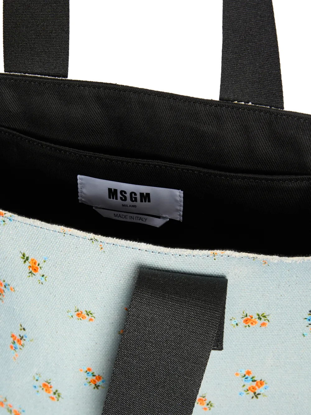 MSGM Shopper met bloemenprint Blauw