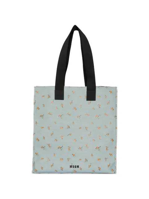 MSGM floral-print tote bag