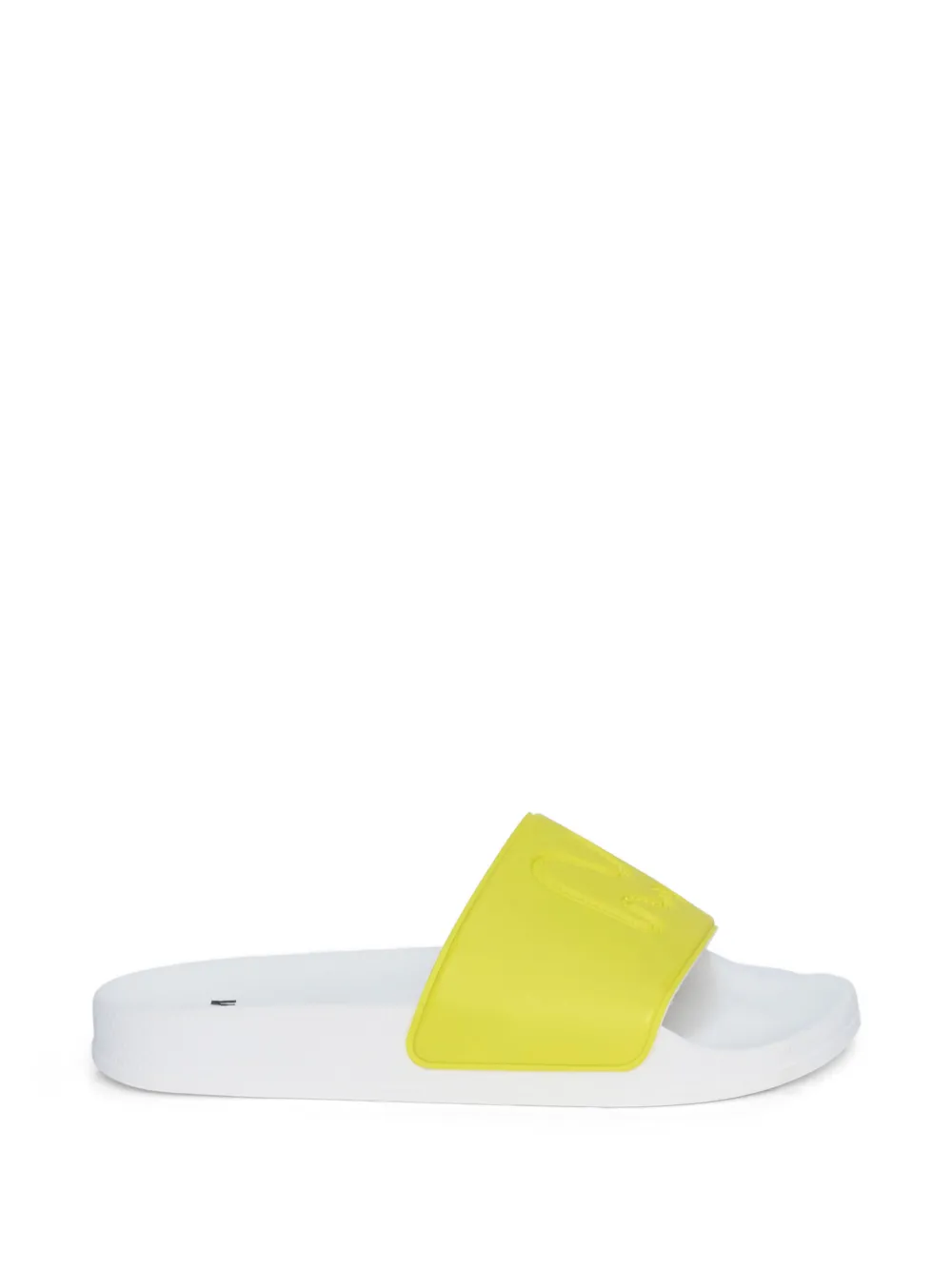 Msgm Embossed Slides In Yellow