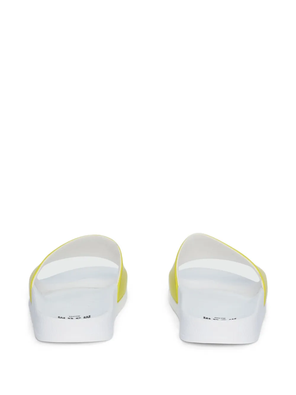 MSGM Slippers met reliëf Geel