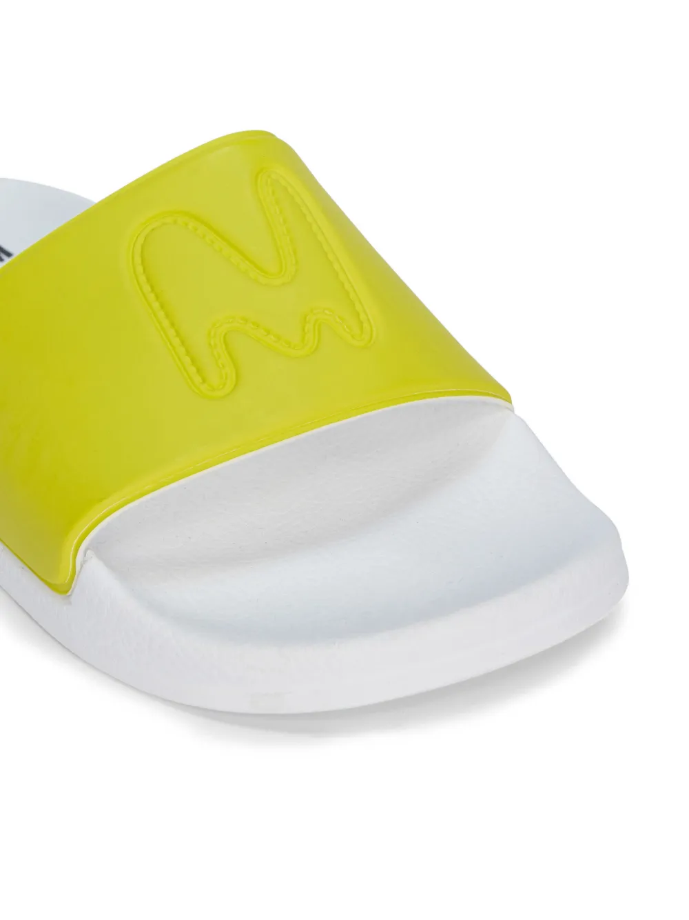 MSGM Slippers met reliëf Geel