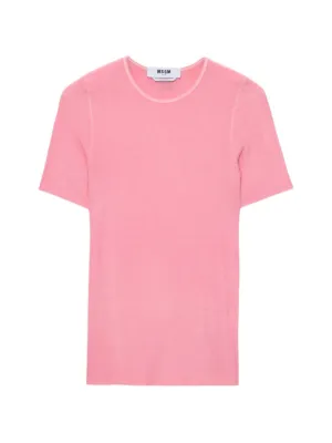 つーちゃん MSGM レア ピンクロゴTシャツ MSGM ロゴ Tシャツ | ピンク | FARFETCH JP