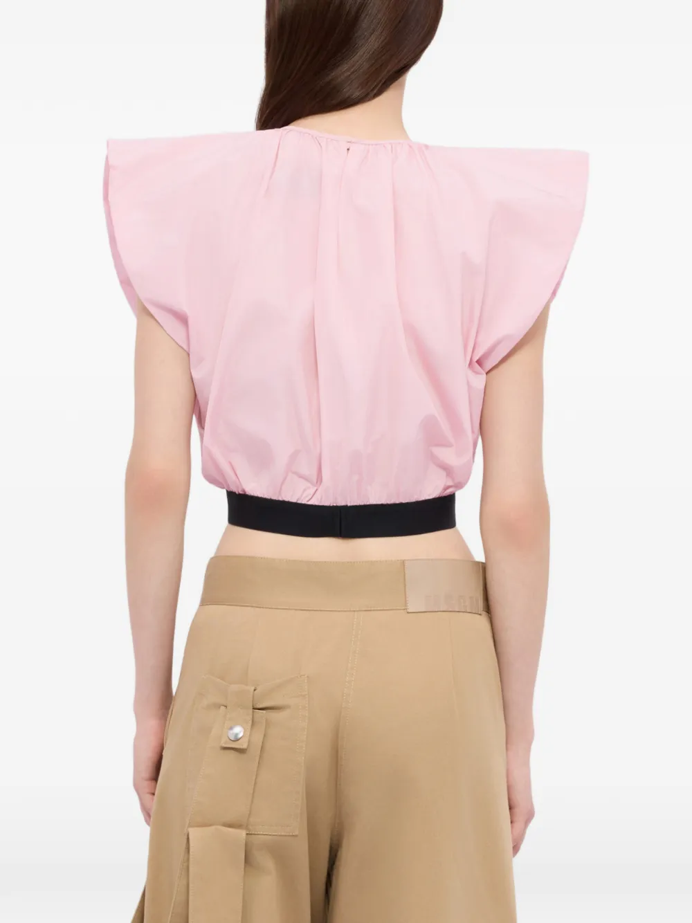 MSGM Blouse met logoprint Roze