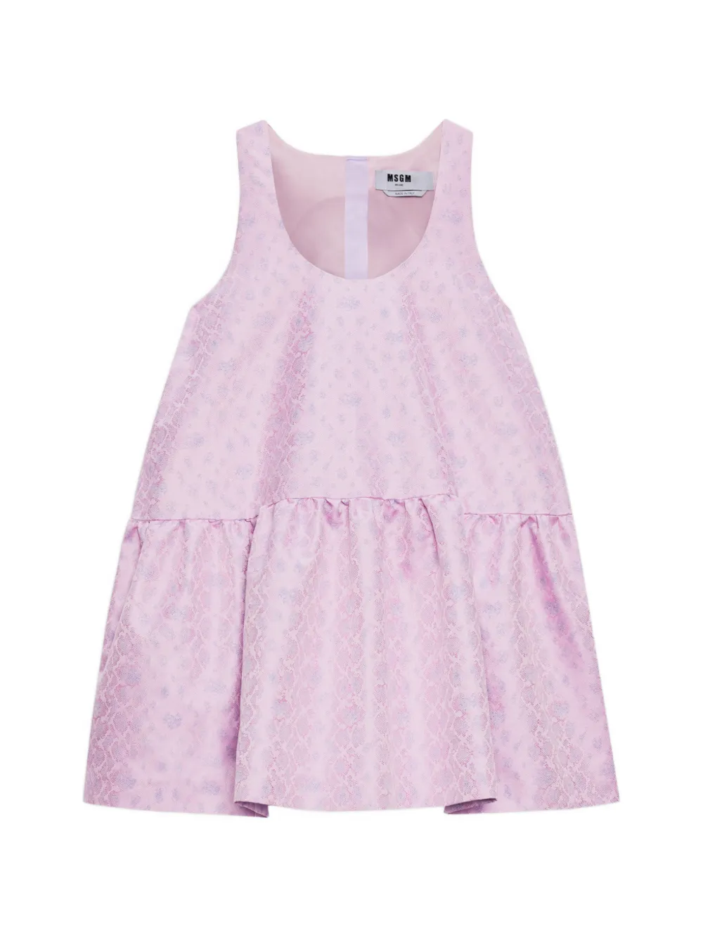 MSGM scoop-neck mini dress | Purple | Image 1